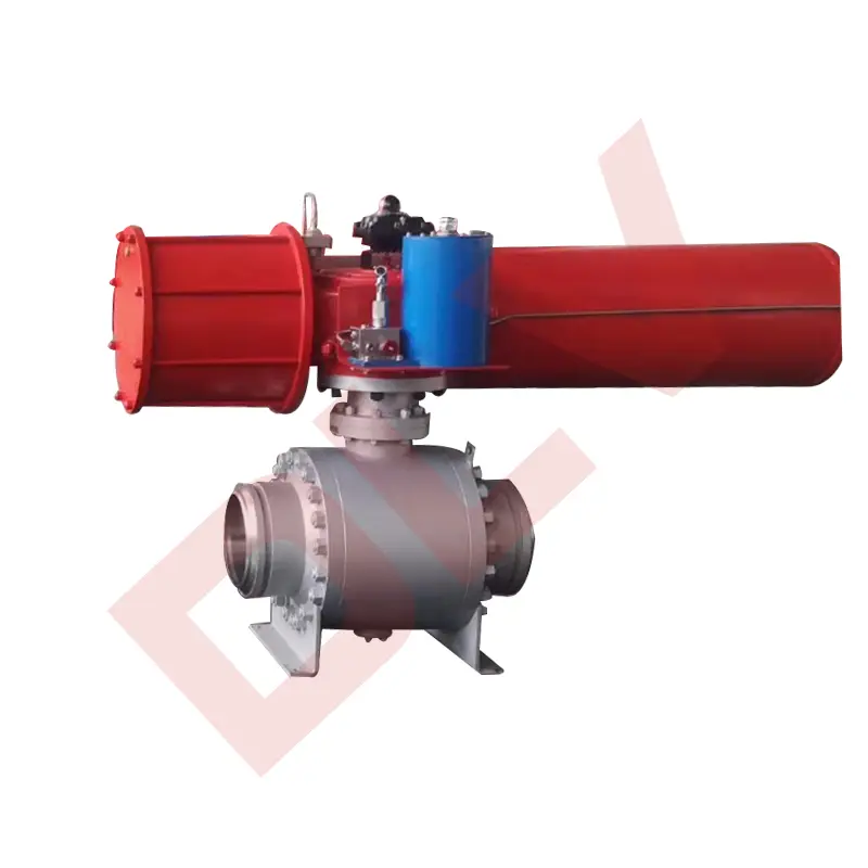 pneumatic fixed metal seal ball valve